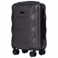 Walizka WINGS twarda kabinowa ABS Peacock 149 S DARK GREY 38 l