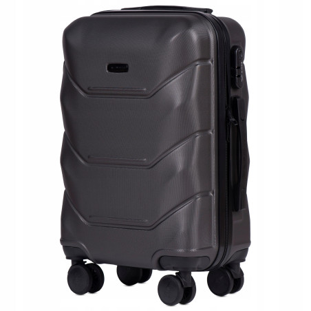 Walizka WINGS twarda kabinowa ABS Peacock 149 S DARK GREY 38 l