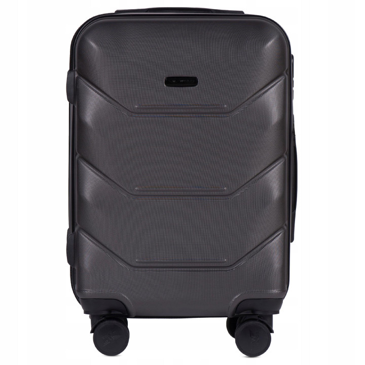 Walizka WINGS twarda kabinowa ABS Peacock 149 S DARK GREY 38 l