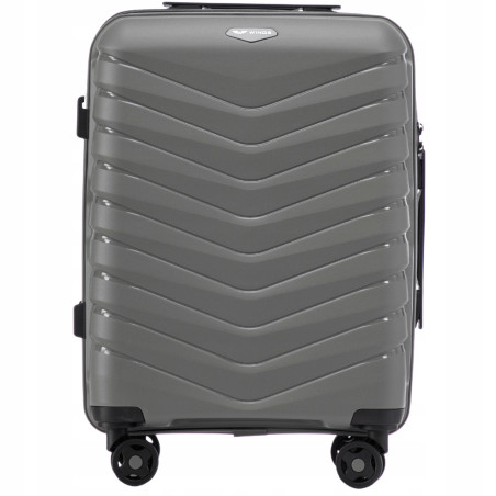 Walizka WINGS twarda kabinowa polipropylen PHX01 S DARK GREY 38 l
