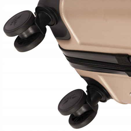 Walizka WINGS twarda kabinowa ABS Peacock 149 S DARK GREY 38 l