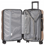 Walizka WINGS twarda kabinowa ABS Peacock 149 S DARK GREY 38 l