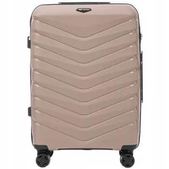 Walizka twarda kabinowa WINGS polipropylen PHX02 S CHAMPAGNE