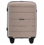 Walizka twarda WINGS kabinowa polipropylen HWF02 S CHAMPAGNE 38 l