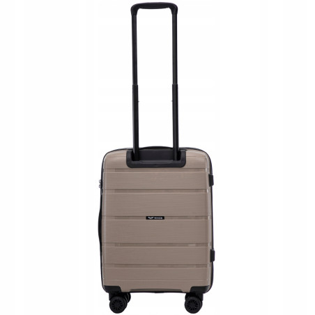 Walizka twarda WINGS kabinowa polipropylen HWF02 S CHAMPAGNE 38 l