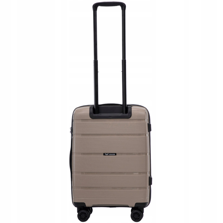 Walizka twarda WINGS kabinowa polipropylen HWF02 S CHAMPAGNE 38 l