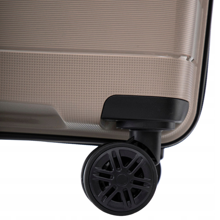 Walizka twarda WINGS kabinowa polipropylen HWF02 S CHAMPAGNE 38 l