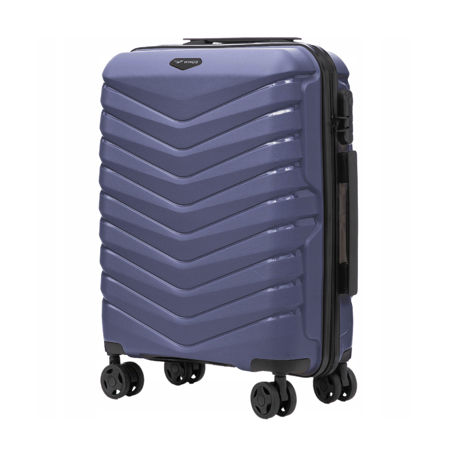 Walizka WINGS twarda kabinowa polipropylen PHX02 S BLUE 38 l
