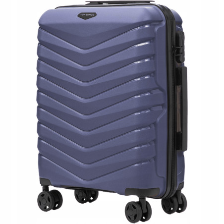 Walizka WINGS twarda kabinowa polipropylen PHX02 S BLUE 38 l