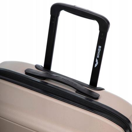 Walizka twarda WINGS kabinowa polipropylen HWF02 S CHAMPAGNE 38 l