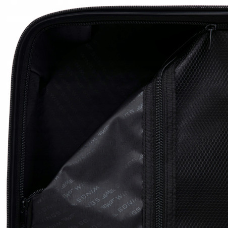Walizka twarda WINGS kabinowa polipropylen HWF02 S CHAMPAGNE 38 l