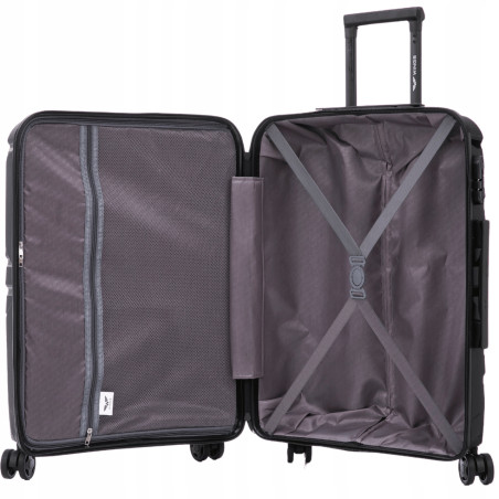 Walizka WINGS twarda kabinowa polipropylen PHX02 S BLUE 38 l