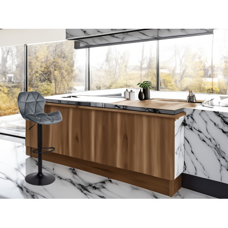 Hoker regulowany Sevilla szary Velvet BL