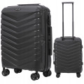 Walizka WINGS twarda kabinowa polipropylen PHX02 S BLACK 38 l