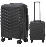 Walizka WINGS twarda kabinowa polipropylen PHX02 S BLACK 38 l