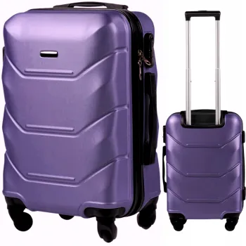 Walizka twarda kabinowa ABS UNLIMITED MGN01 S SILVER PURPLE 38 l