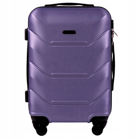 Walizka twarda kabinowa ABS UNLIMITED MGN01 S SILVER PURPLE 38 l