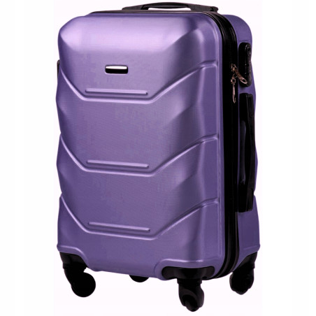Walizka twarda kabinowa ABS UNLIMITED MGN01 S SILVER PURPLE 38 l