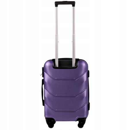 Walizka twarda kabinowa ABS UNLIMITED MGN01 S SILVER PURPLE 38 l