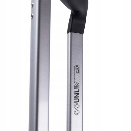 Walizka twarda kabinowa ABS UNLIMITED MGN01 S SILVER PURPLE 38 l