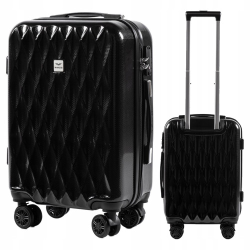 WALIZKA TURYSTYCZNA PC190 M BLACK POLICARBON