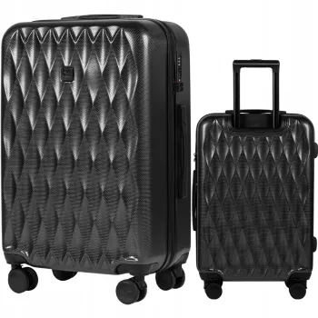 Walizka twarda średnia poliwęglan (polikarbonat) PC190 M DARK GREY 63 l