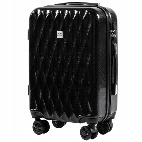WALIZKA TURYSTYCZNA PC190 L BLACK POLICARBON