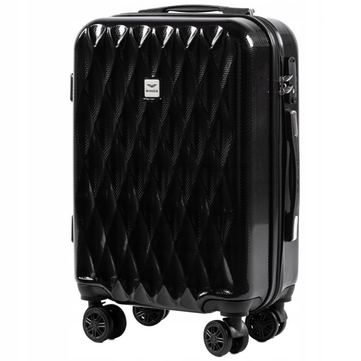 WALIZKA TURYSTYCZNA PC190 L BLACK POLICARBON