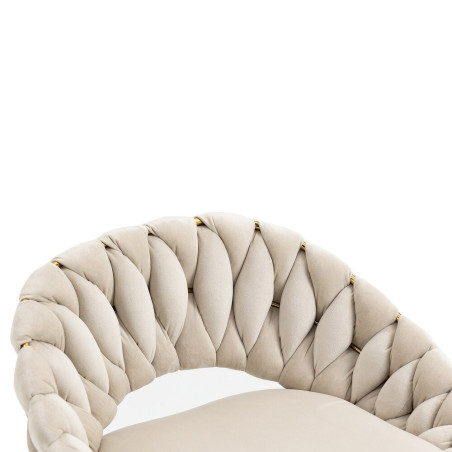 Hoker regulowany, krzesło barowe, FARVISO beżowy elegancki loft