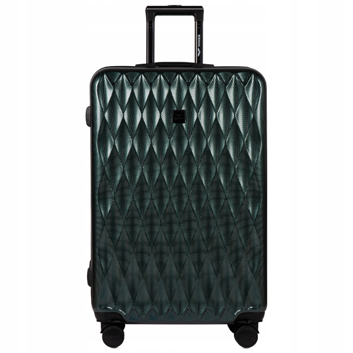 WINGS BAGAŻ podróżny WALIZKA PC190 L DARK GREEN policarbon