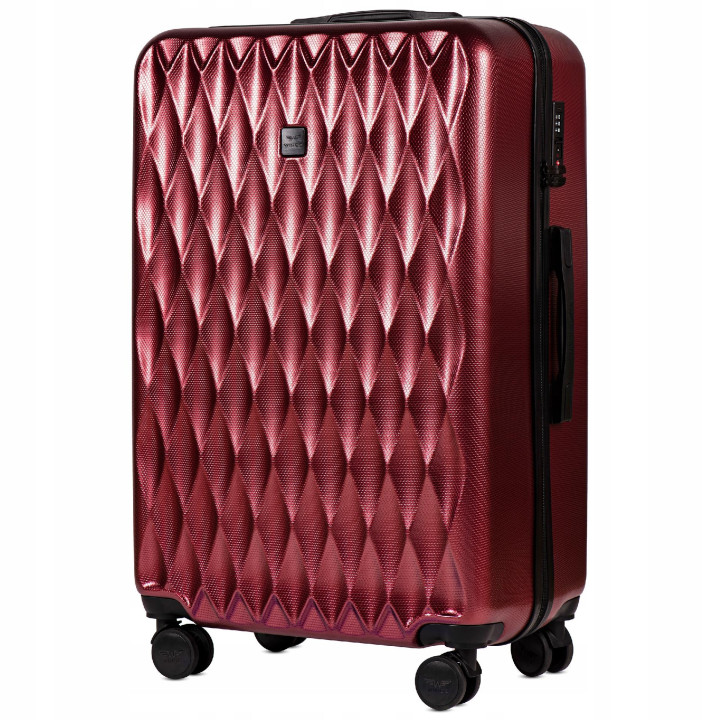 WINGS BAGAŻ podróżny WALIZKA POLICARBON PC190 L WINE RED