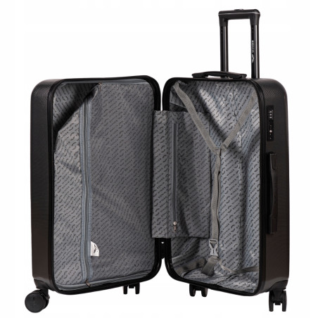 WINGS BAGAŻ podróżny WALIZKA PC190 L DARK GREEN policarbon