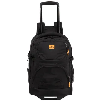 Plecak podróżny z funkcją torby na kółkach bagaż turystyczny Wings czarny