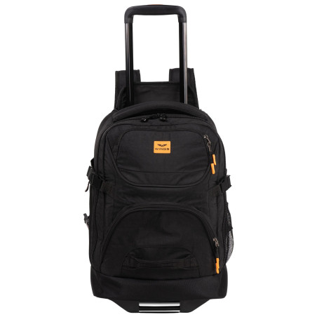Plecak podróżny z funkcją torby na kółkach bagaż turystyczny Wings czarny