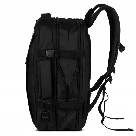 Plecak Podróżny Sportowy Wielofunkcyjny z poszerzeniem Wings OSP002 czarny
