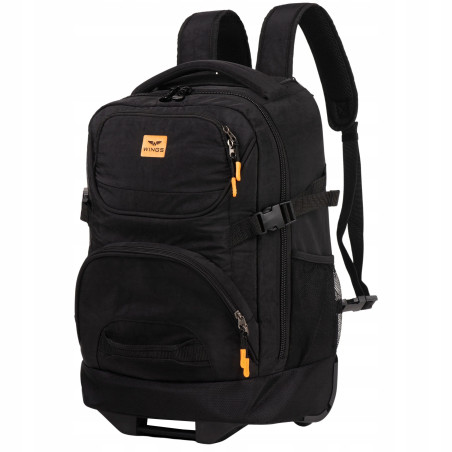 Plecak podróżny z funkcją torby na kółkach bagaż turystyczny Wings czarny