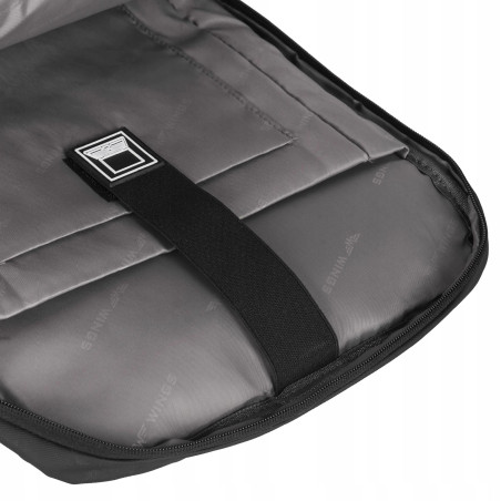 PLECAK PODRÓŻNY MIEJSKI WIELOFUNKCYJNY WINGS MIEJSKI DO SAMOLOTU USB CZARNY