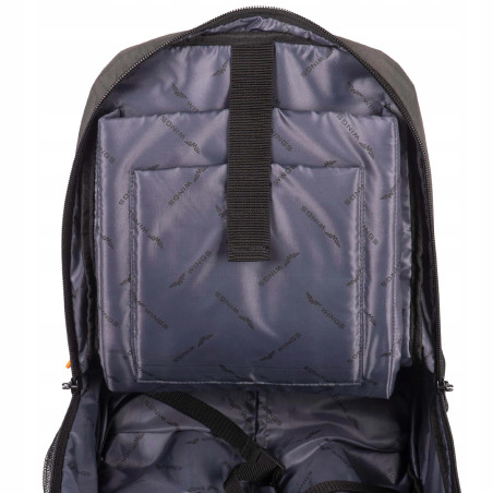 Plecak podróżny z funkcją torby na kółkach bagaż turystyczny Wings czarny