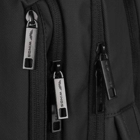 PLECAK PODRÓŻNY MIEJSKI WIELOFUNKCYJNY WINGS MIEJSKI DO SAMOLOTU USB CZARNY