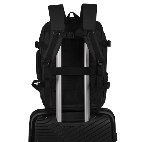 Plecak Podróżny Sportowy Wielofunkcyjny z poszerzeniem Wings OSP002 czarny