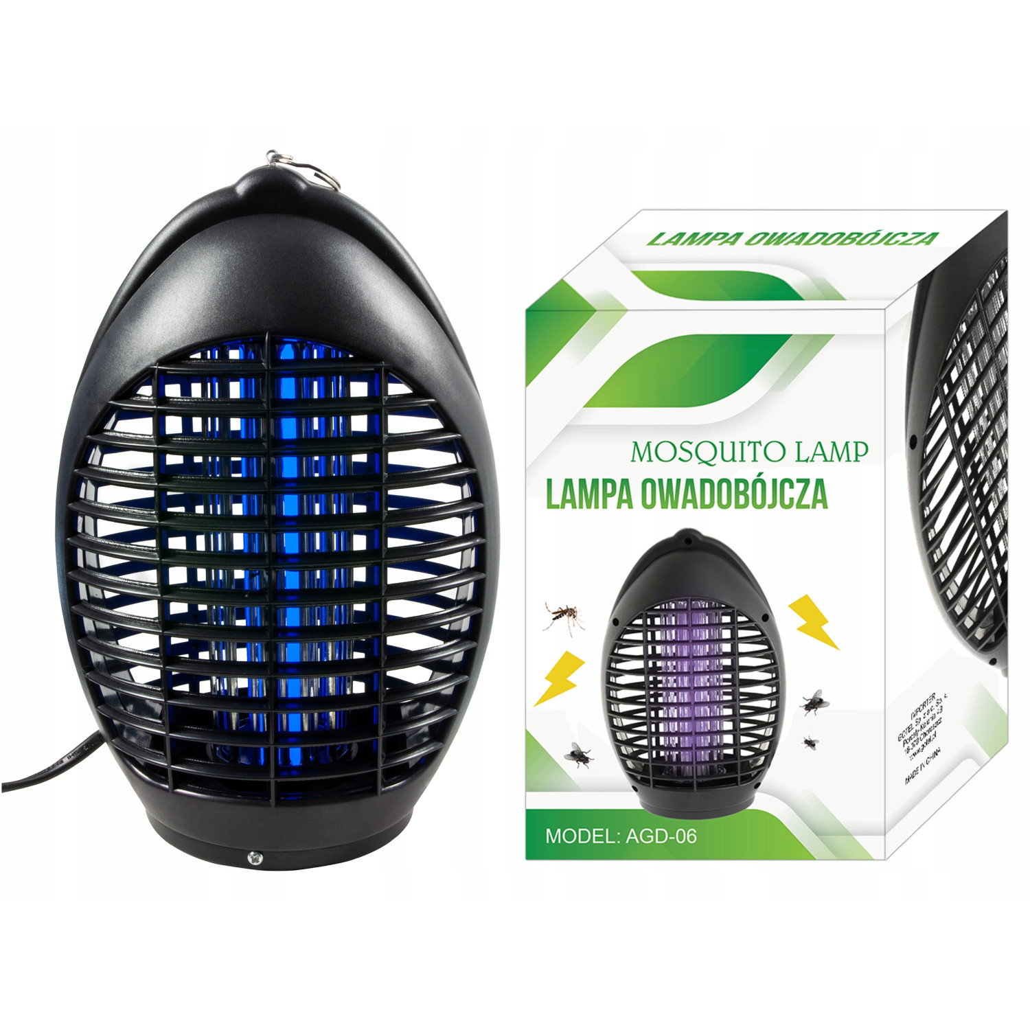 Lampa owadobójcza UV zawieszana 4W 230V
