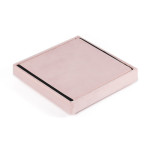 PUFA SKŁADANA SIEDZISKO ZE SCHOWKIEM 30x30x30 cm RÓŻOWY WELUR