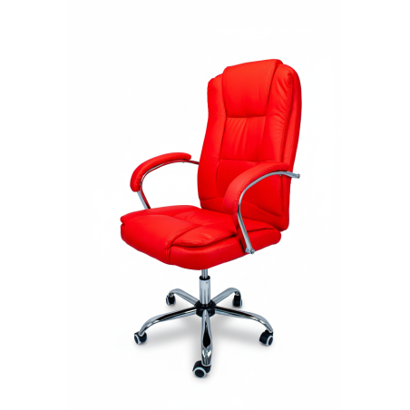 Fotel biurowy obrotowy MAXI CZERWONY