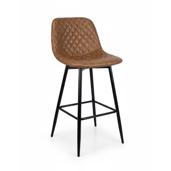 KRZESŁO BAROWE, KUCHENNE, DO POKOJU, SALONU, VINTAGE, BOND BRĄZOWY