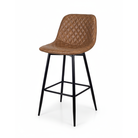 KRZESŁO BAROWE, KUCHENNE, DO POKOJU, SALONU, VINTAGE, BOND BRĄZOWY