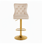 Hoker barowy, do kuchni, salonu, elegancki CRYSTAL VELVET BEŻOWY GL