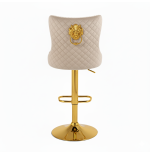 Hoker barowy, do kuchni, salonu, elegancki CRYSTAL VELVET BEŻOWY GL