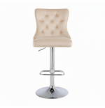 Hoker barowy, do kuchni, salonu, elegancki CRYSTAL VELVET BEŻOWY SL