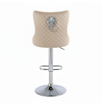 Hoker barowy, do kuchni, salonu, elegancki CRYSTAL VELVET BEŻOWY SL
