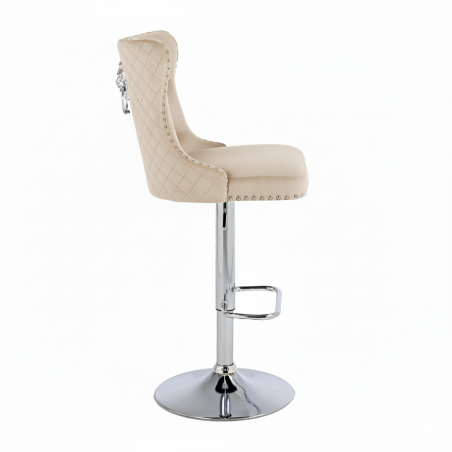 Hoker barowy, do kuchni, salonu, elegancki CRYSTAL VELVET BEŻOWY SL